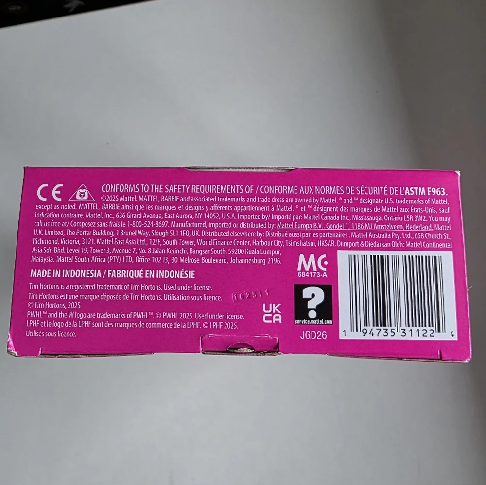 Barbie PWHL TH Hockey Doll, Blonde NEW - Picture 6 of 11